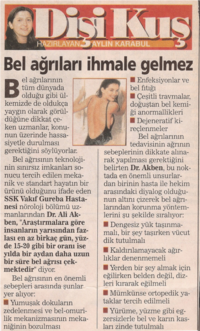 Bel Ağrıları İhmale Gelmez